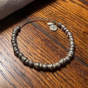 Alex and Ani silver beaded bracelet